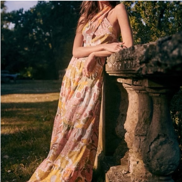 Sezane Billie Dress 70s Boho Floral sz34 - Picture 7 of 11